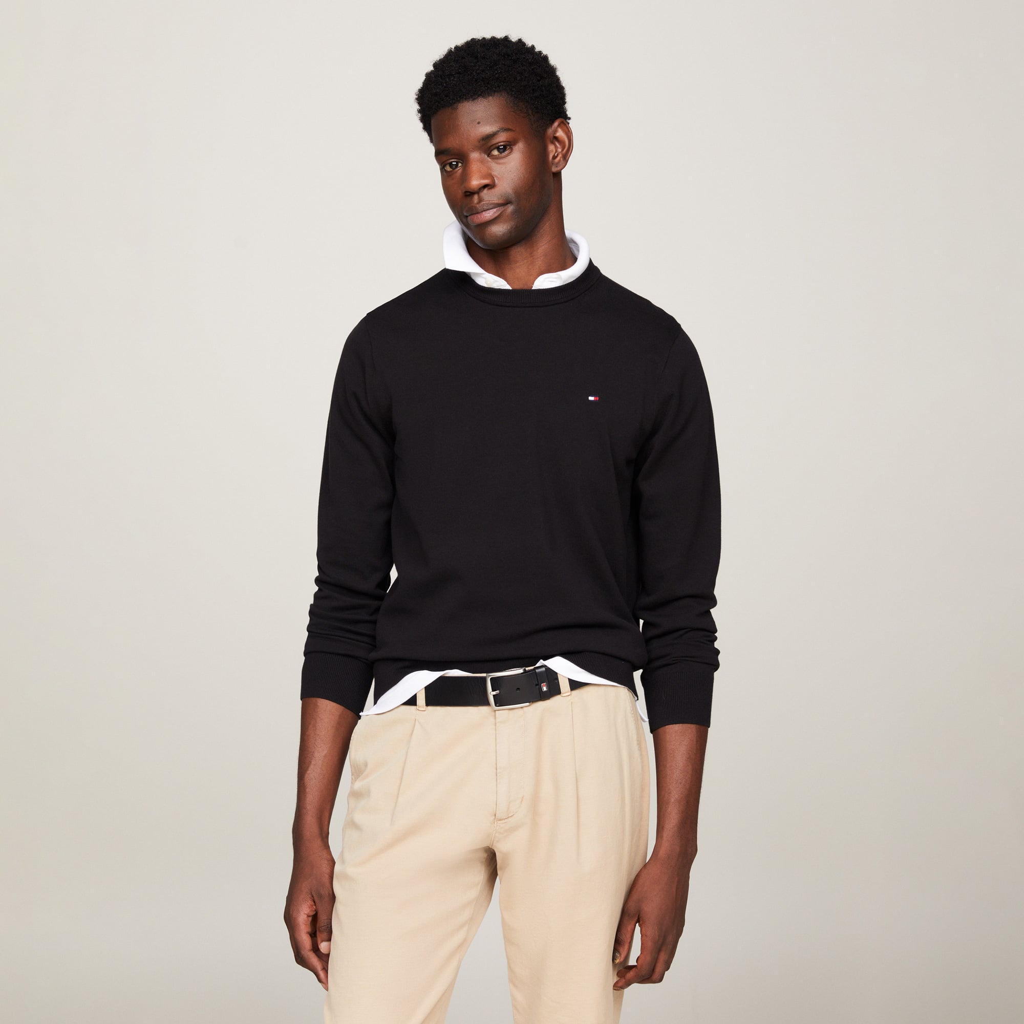  Tommy Hilfiger Erkek Triko Siyah Triko