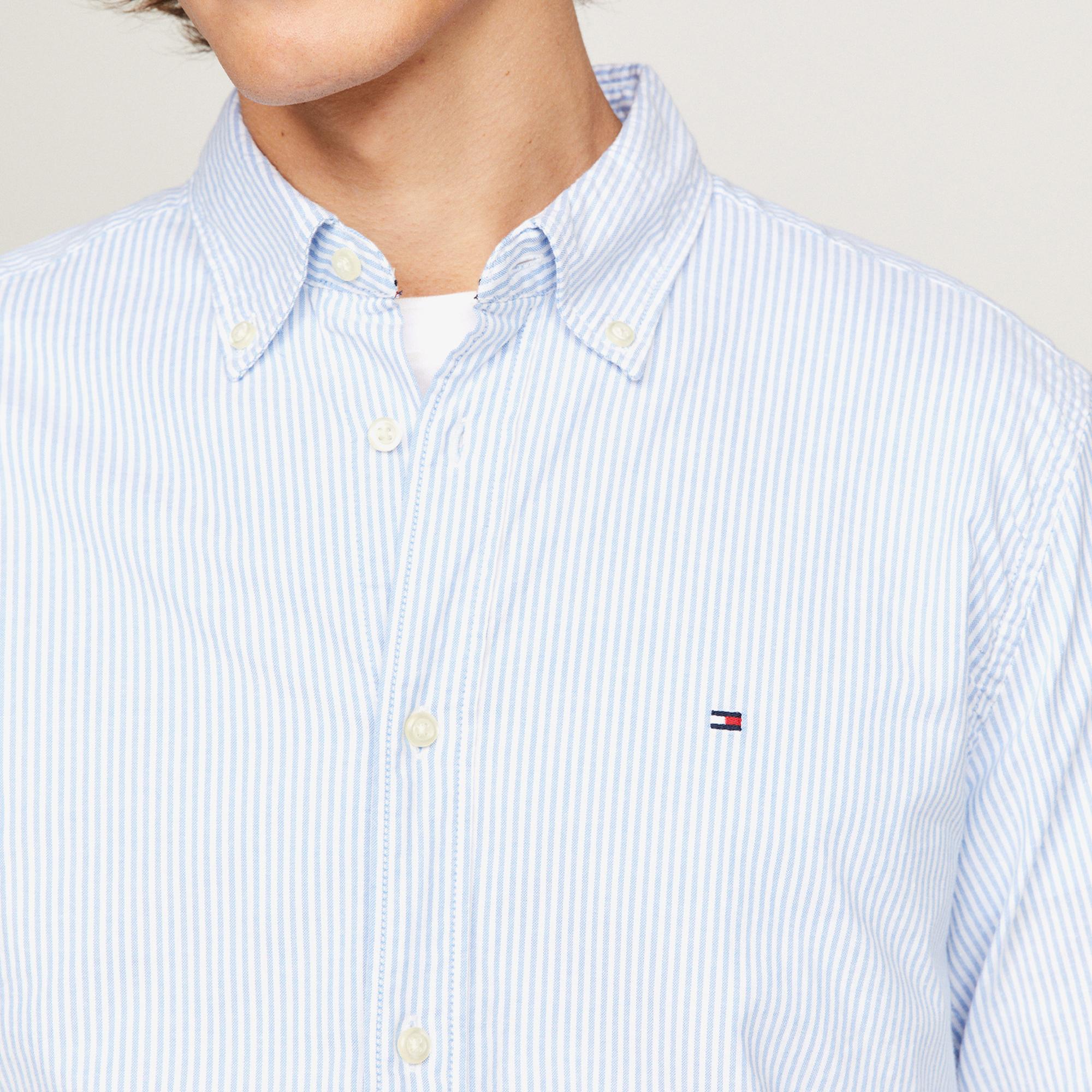 Tommy Hilfiger Erkek Mavi Gömlek