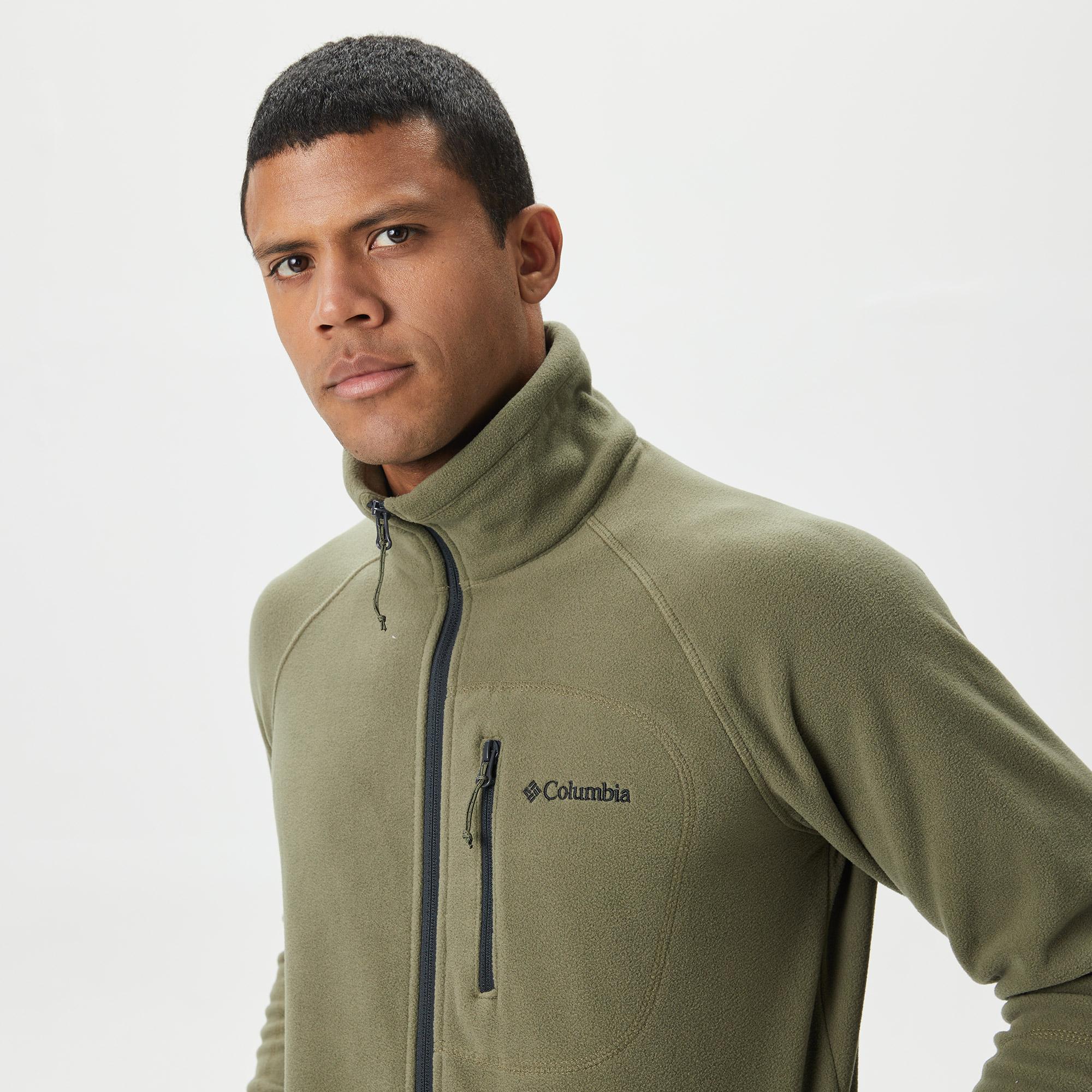 Columbia Fast Trek II Erkek Yeşil Fermuarlı Polar