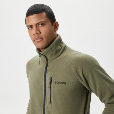  Columbia Fast Trek II Erkek Yeşil Fermuarlı Polar