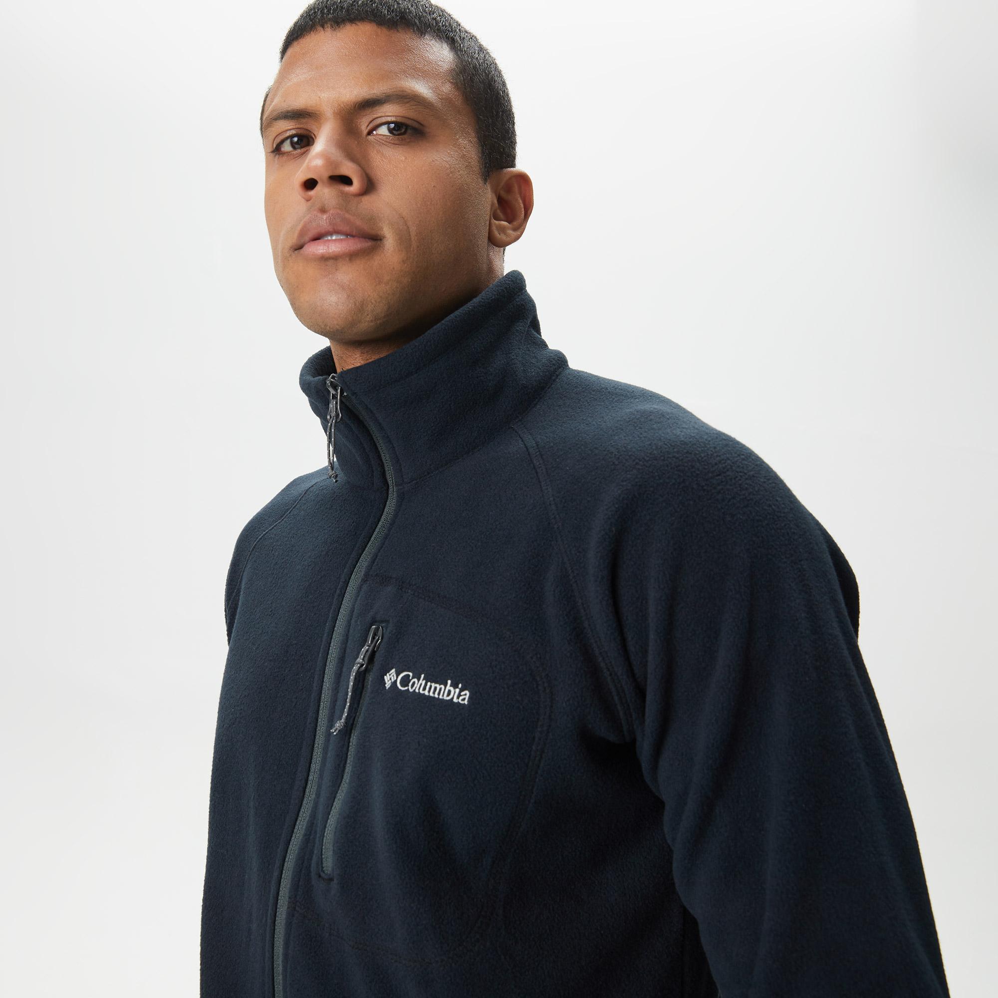 COLUMBIA FAST TREK II  Erkek Siyah Fermuarlı Polar Ceket