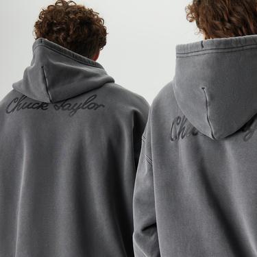  Converse Converse Go-To Chuck 70 Loose Fit Pullover Unisex Gri Sweatshirt