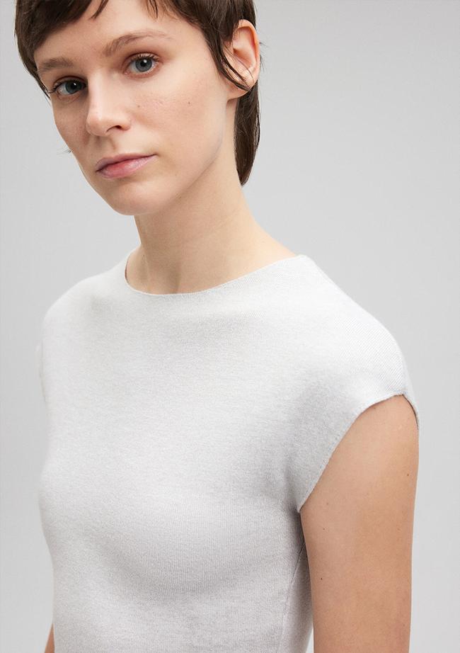  Mavi Gri Crop Triko Top 1710426-86685