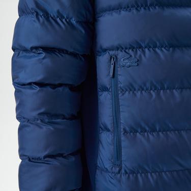  Erkek Hakim Yaka Kapitone Lacivert Mont