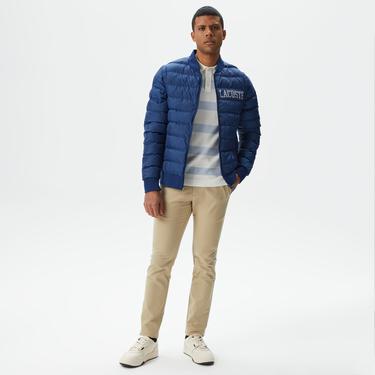  Erkek Hakim Yaka Kapitone Lacivert Mont