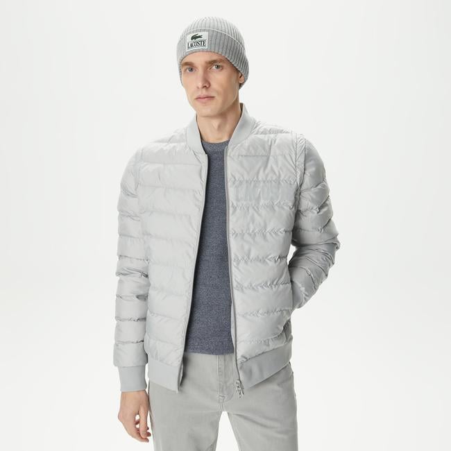  Erkek Kapitone Gri Mont