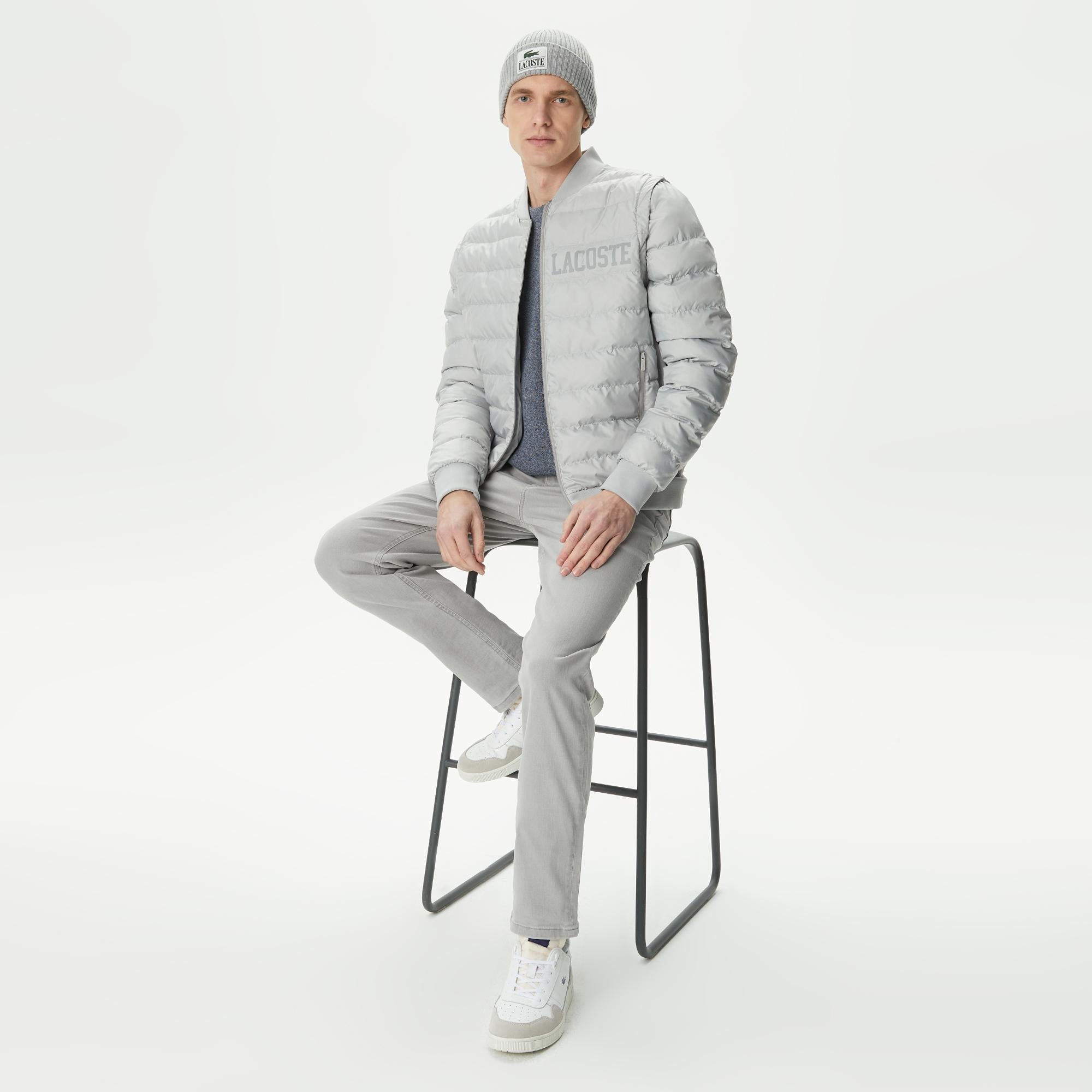 Erkek Kapitone Gri Mont