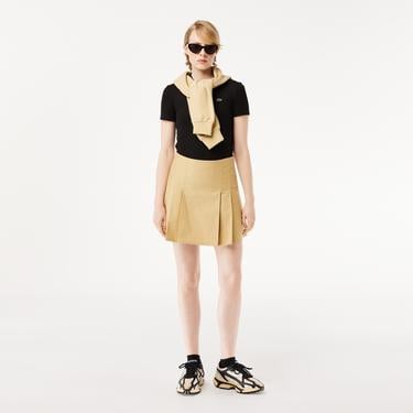  Lacoste L.12.D Kadın Slim Fit Siyah Polo