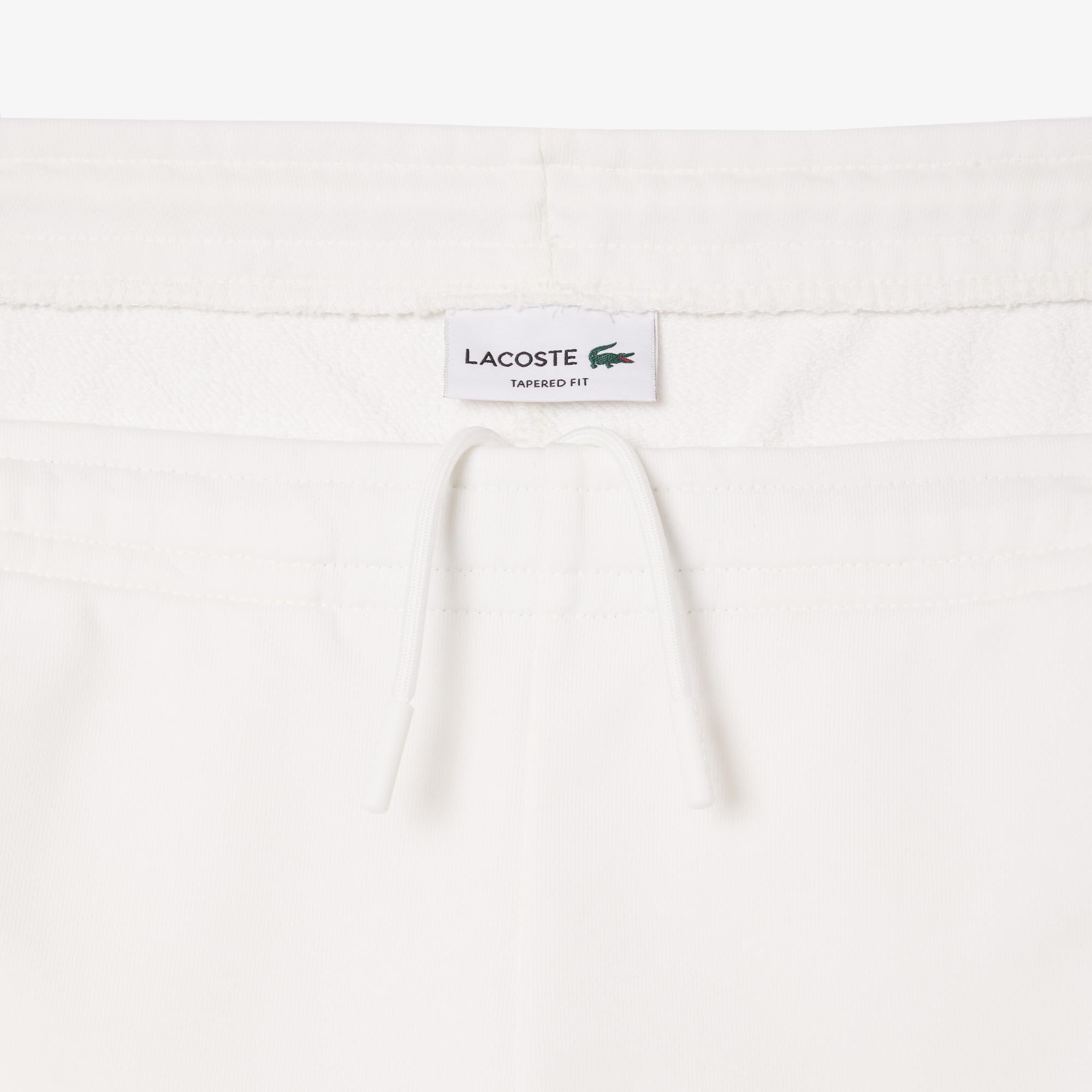 Erkek Tapered Fit Renk Bloklu Krem Eşofman Altı