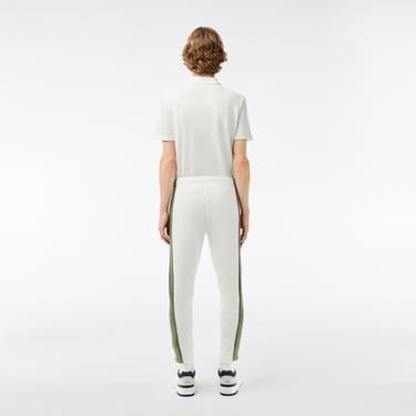  Erkek Tapered Fit Renk Bloklu Krem Eşofman Altı