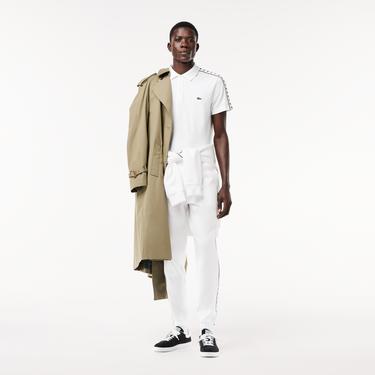  Erkek Regular Fit Baskılı Beyaz Polo