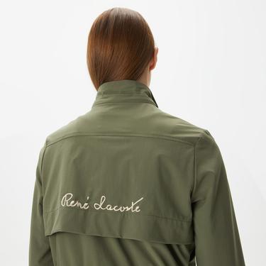  Kadın Kapüşonlu Haki Mont