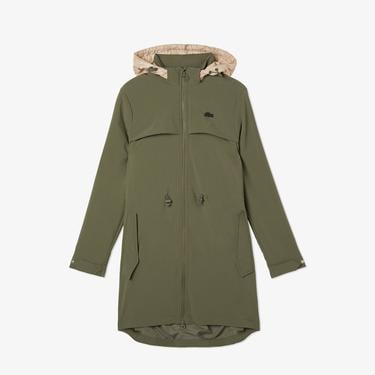  Kadın Kapüşonlu Haki Mont