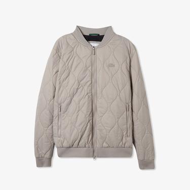  Erkek Dik Yaka Kapitone Gri Mont