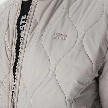  Erkek Dik Yaka Kapitone Gri Mont