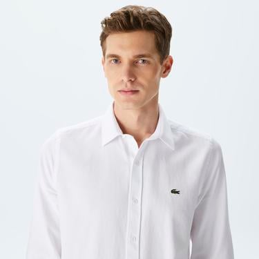  Erkek Slim Fit Beyaz Gömlek