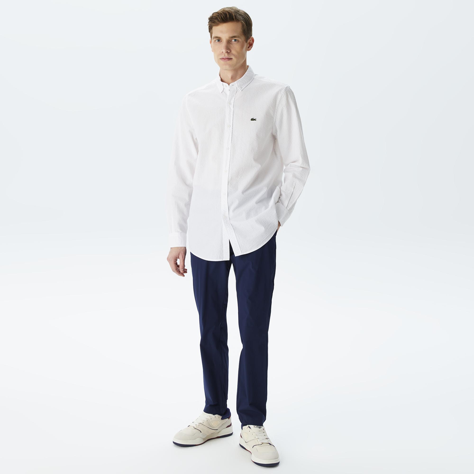 Erkek Regular Fit Organik Pamuk Beyaz Gömlek