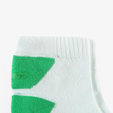  Unisex Renk Bloklu Yeşil Çorap