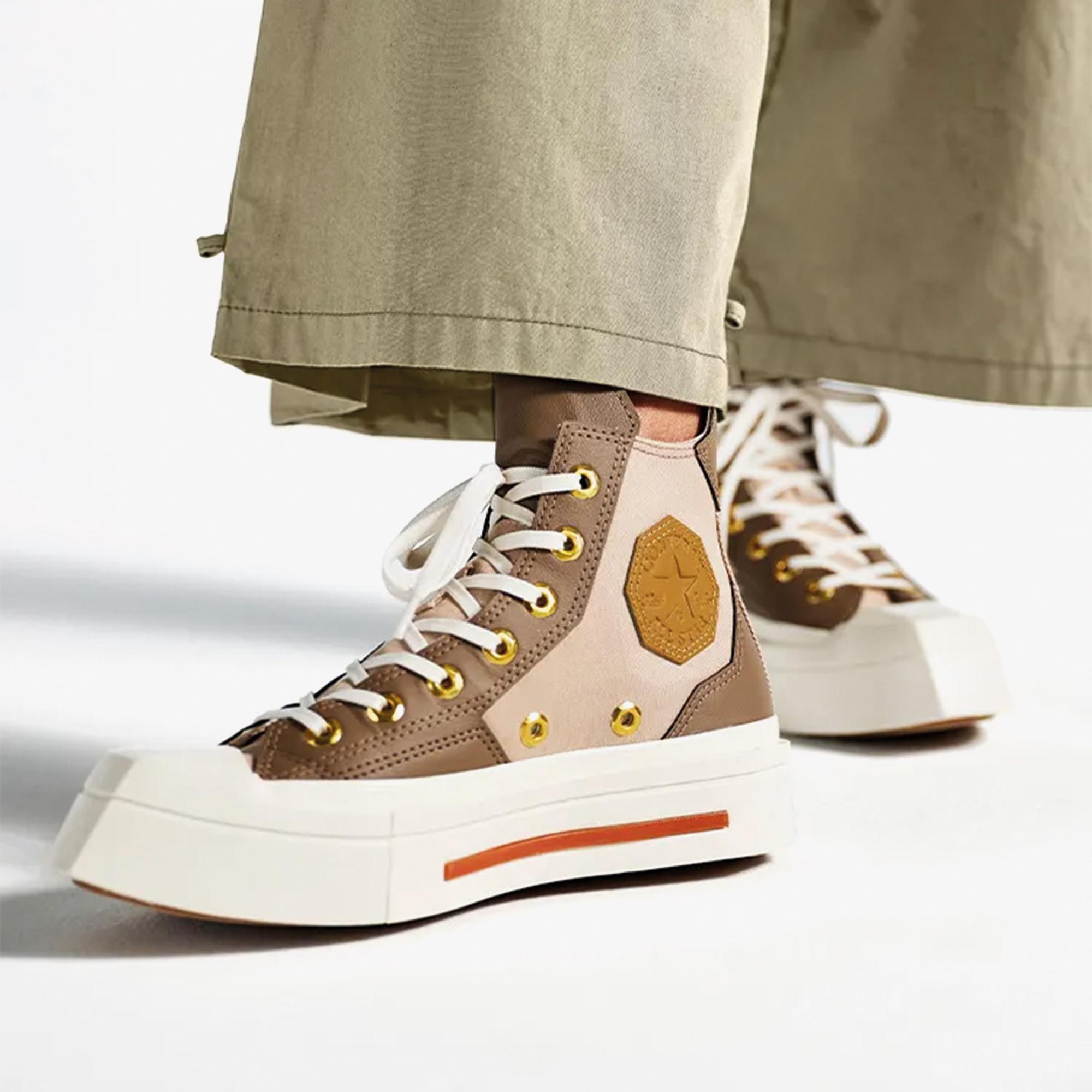 Converse Chuck 70 De Luxe Squared Unisex Kahverengi Platform Sneaker