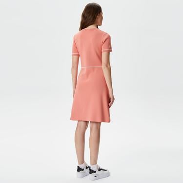  Kadın Flare Fit Pembe Elbise