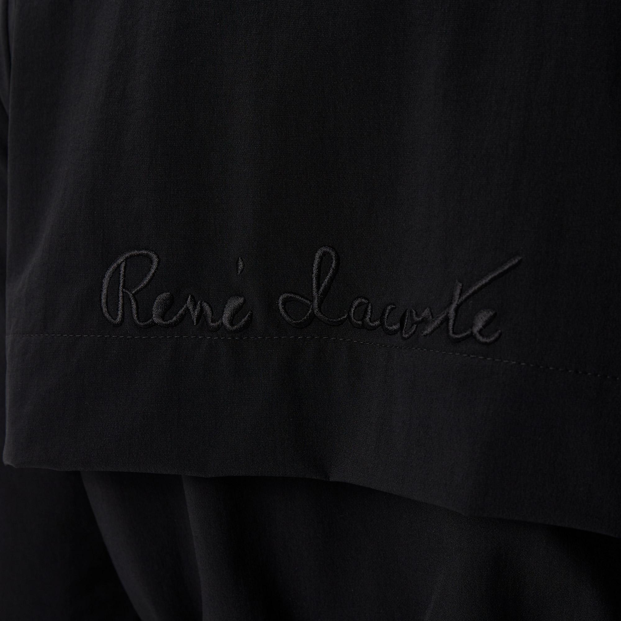 Kadın Kapüşonlu Baskılı Siyah Mont