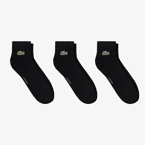  Lacoste Unisex 3'lü Siyah Çorap