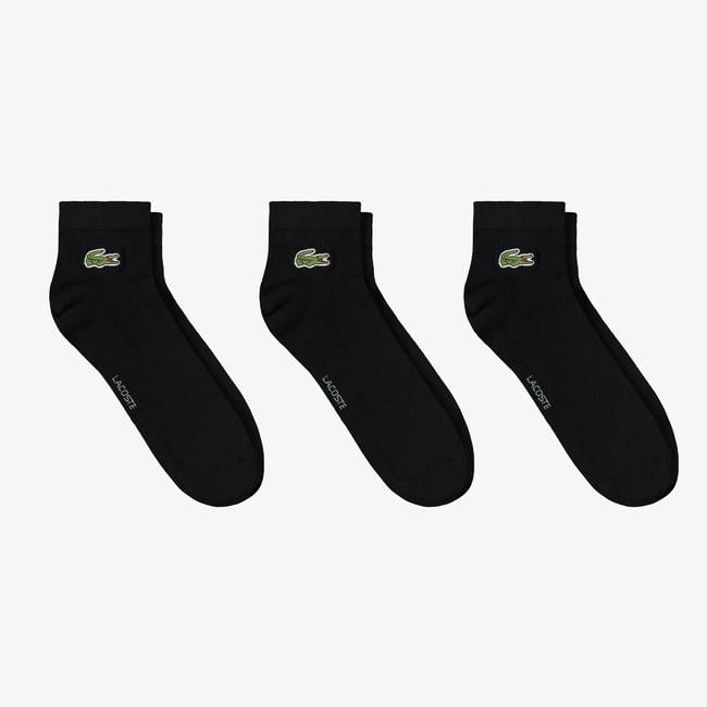  Lacoste Unisex 3'lü Siyah Çorap