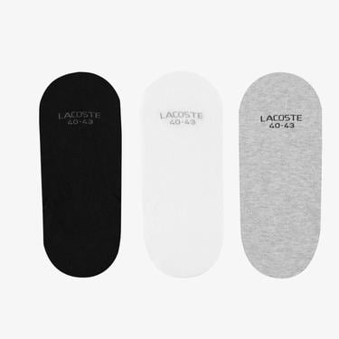  Lacoste Unisex 3'lü Gri Çorap