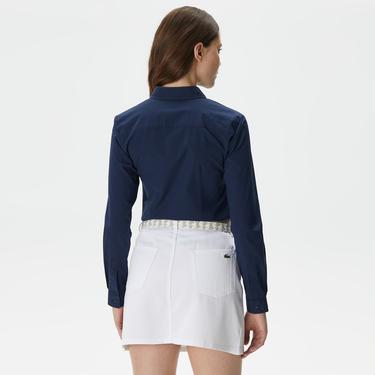  Lacoste Kadın Lacivert Gömlek