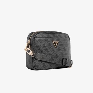  Guess Didi Society Satchel Heritage Camera Kadın Antrasit Çapraz Çanta