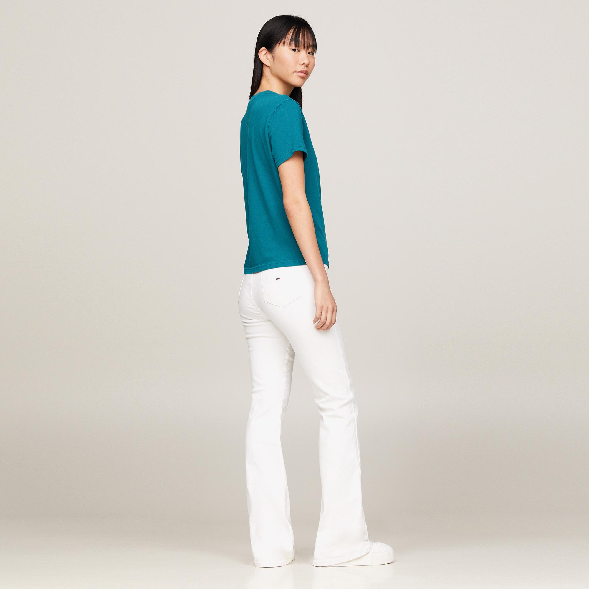 Tommy Jeans Reg Varsity Sport Kadın Mavi T-Shirt