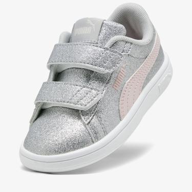 Puma Smash 3.0 Glit Glam V Bebek Gri Spor Ayakkabı