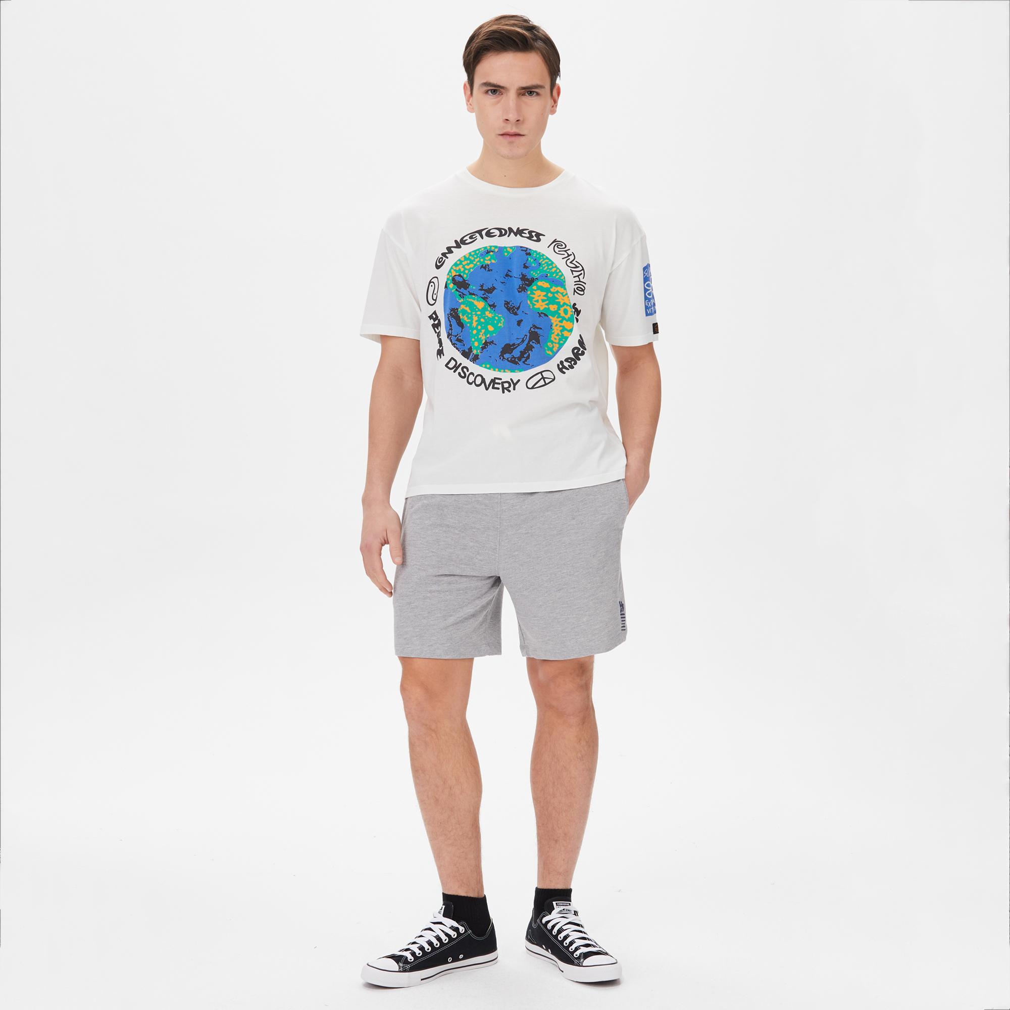 Superfly Erkek Gri Günlük Şort