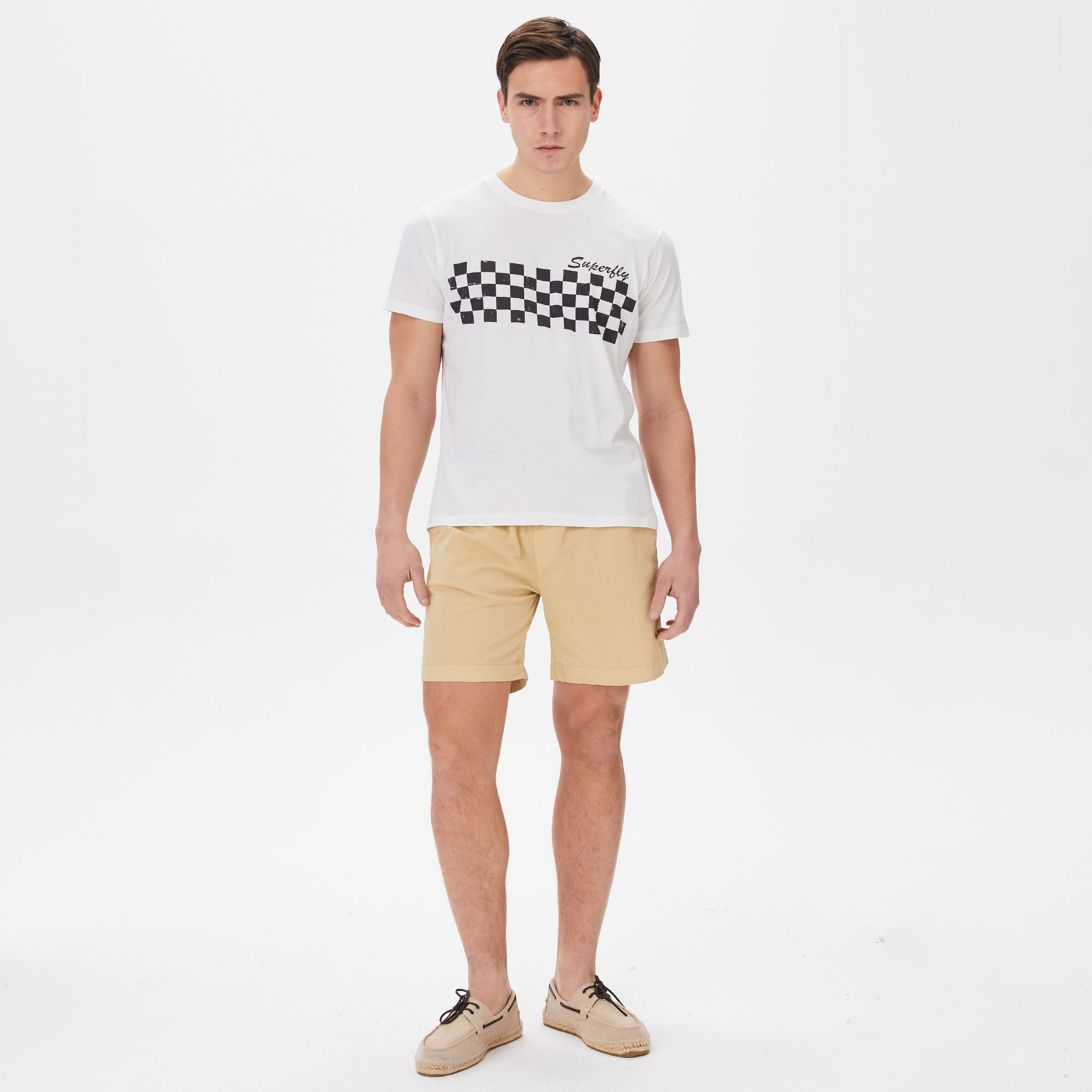 Superfly Erkek Beyaz Günlük T-Shirt