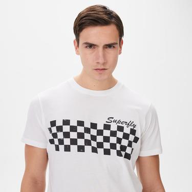  Superfly Erkek Beyaz Günlük T-Shirt