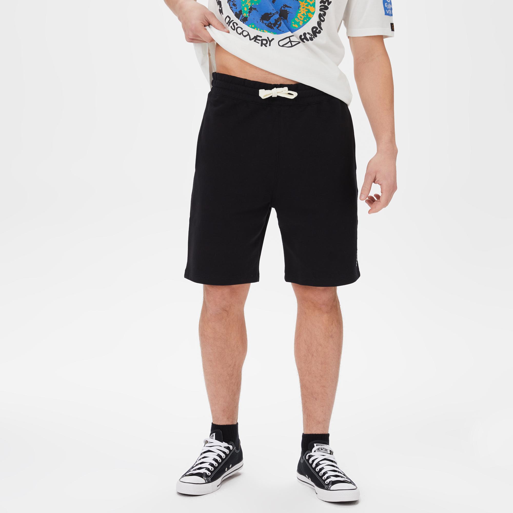 Superfly Erkek Siyah Günlük Şort