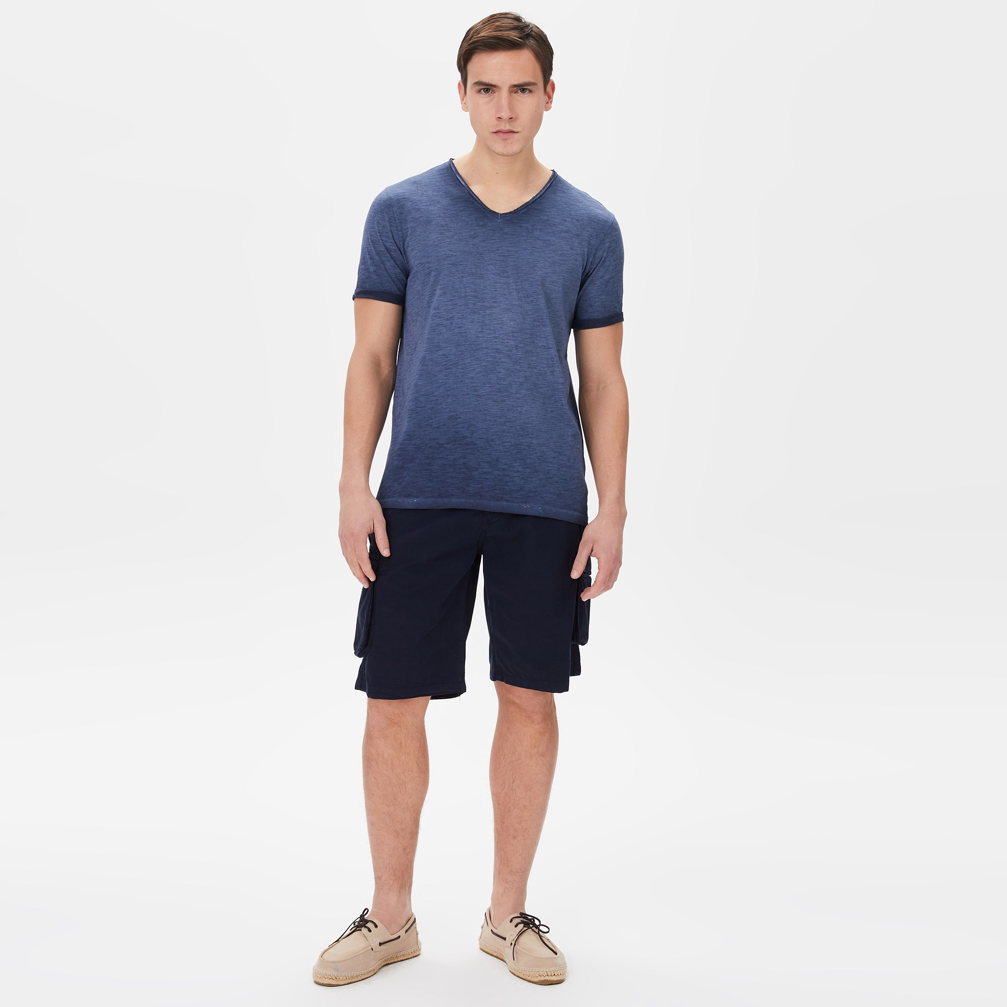 Superfly Erkek Mavi Günlük T-Shirt