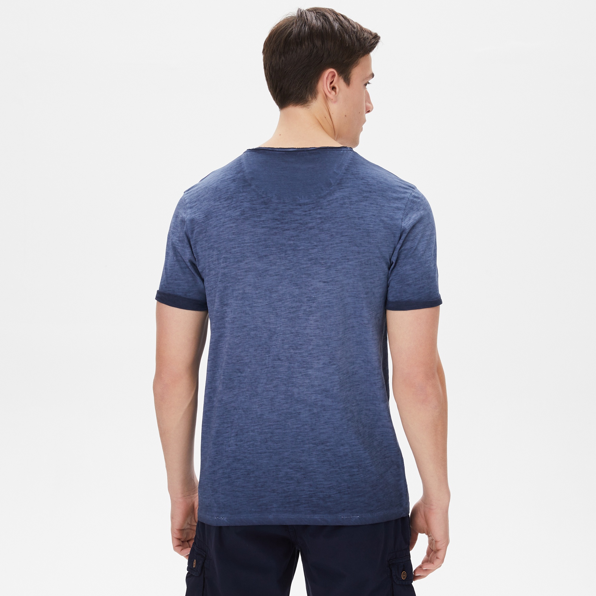 Superfly Erkek Mavi Günlük T-Shirt