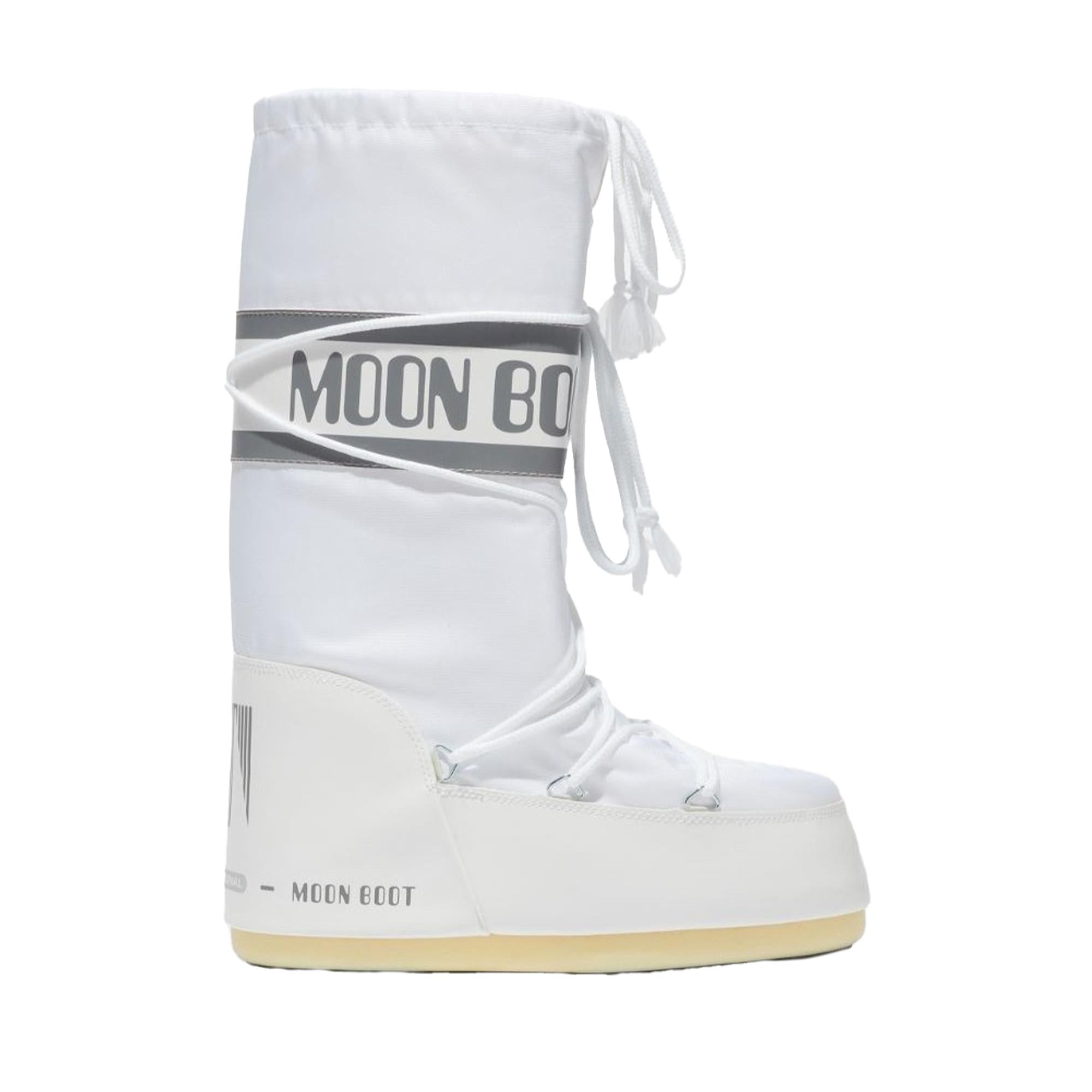 Moon Boot 80d1400440-a001 Moon Boot Nylon Unisex Çocuk Beyaz Kar Botu