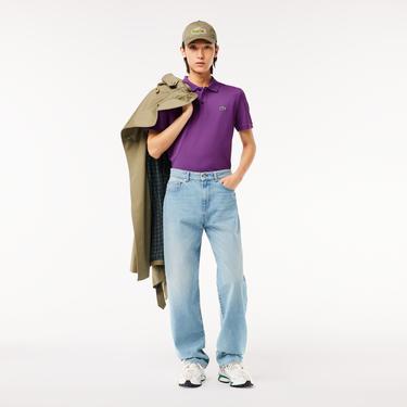  L.12.12 Erkek Slim Fit Mor Polo