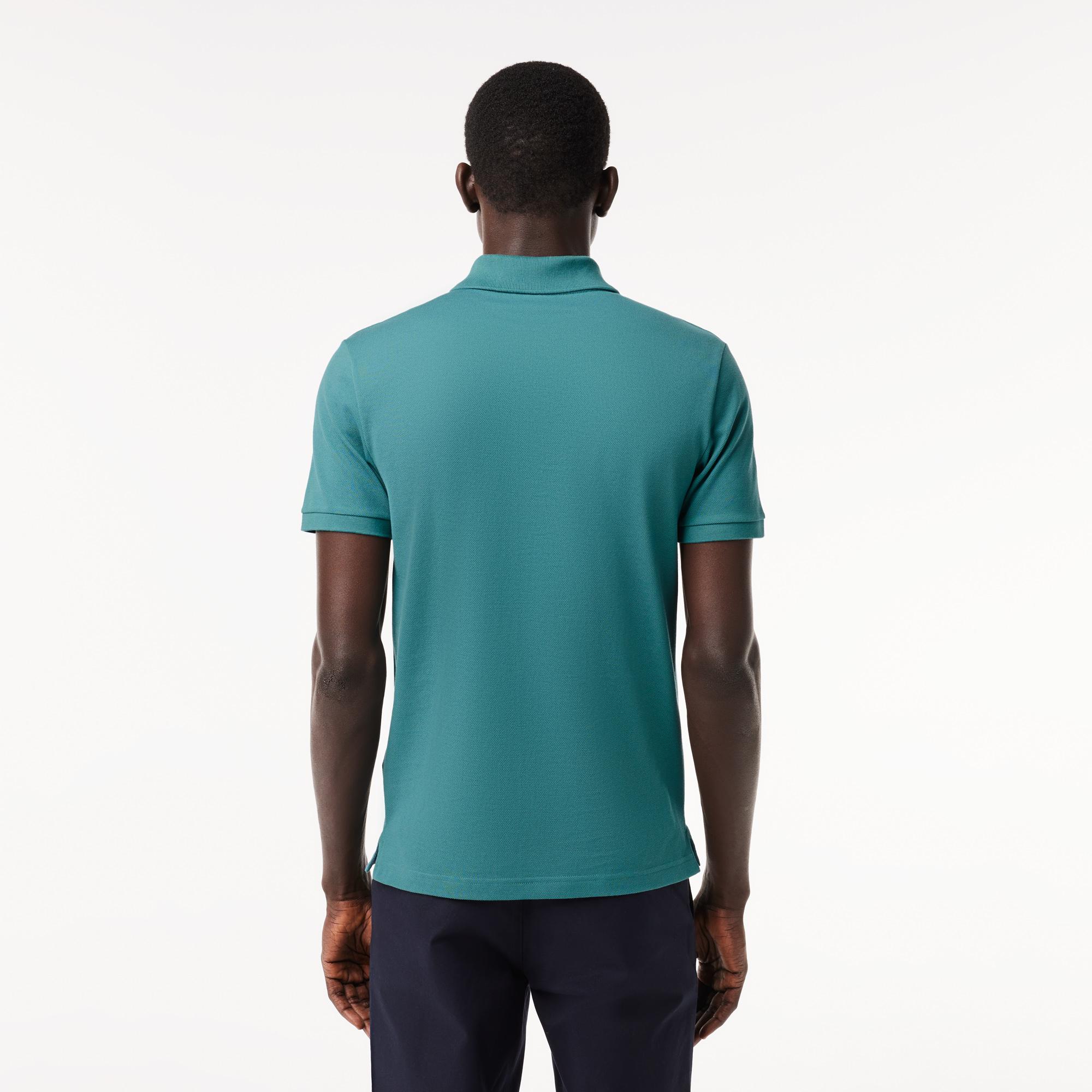 L.12.12 Erkek Slim Fit Mavi Polo