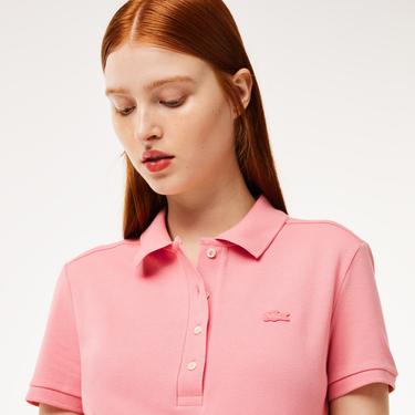  Lacoste L.12.D Kadın Pembe Polo