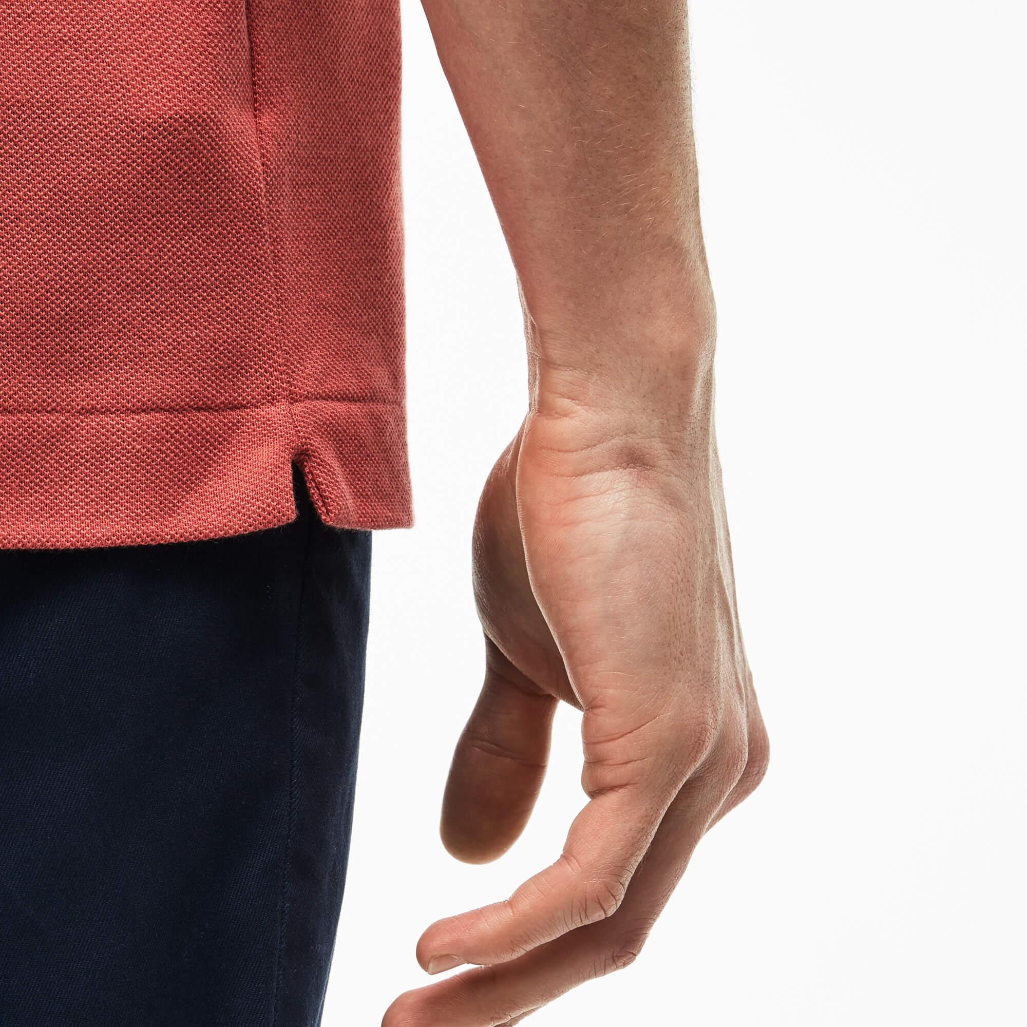 L.12.12 Erkek Classic Fit Pembe Polo