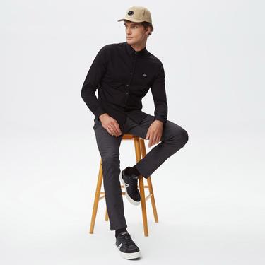  Lacoste Erkek Slim Fit Siyah Gömlek