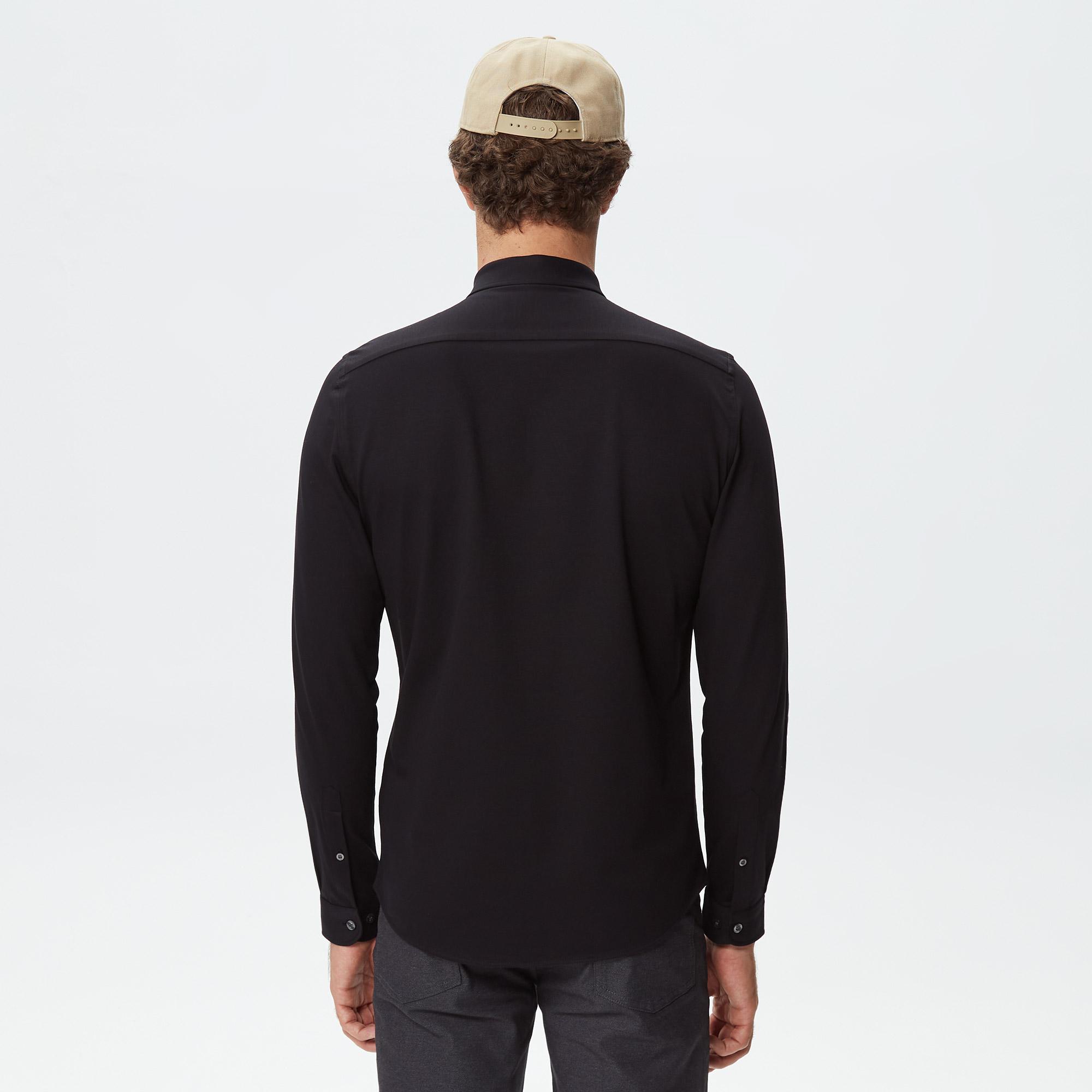 Lacoste Erkek Slim Fit Siyah Gömlek