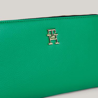  Tommy Hilfiger Essential Large Kadın Yeşil Cüzdan