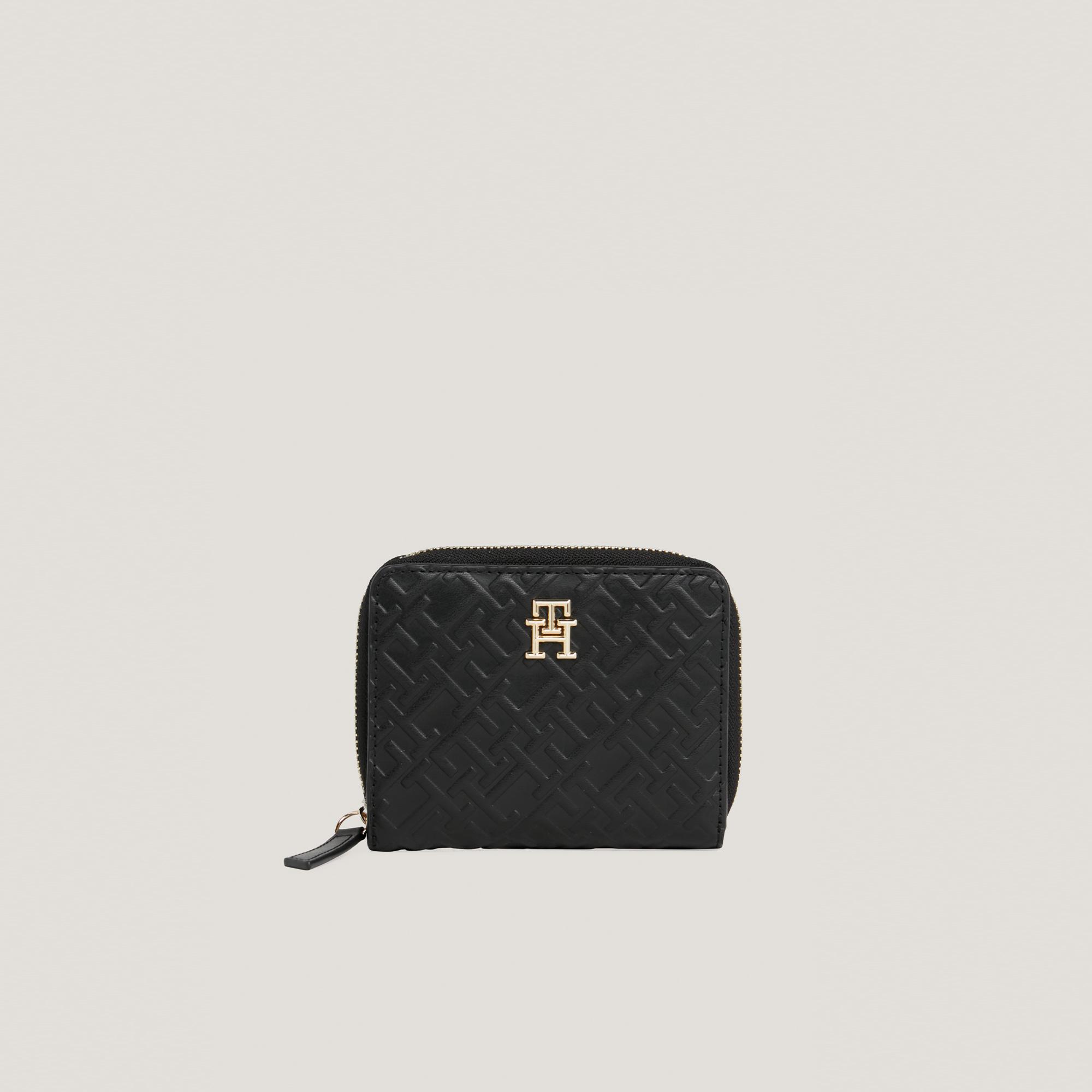 Tommy Hilfiger Refined Med Mono Kadın Siyah Cüzdan