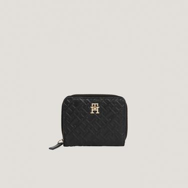  Tommy Hilfiger Refined Med Mono Kadın Siyah Cüzdan