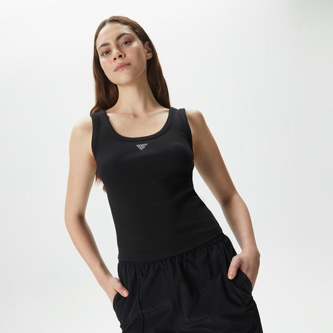  Guess Triangle Bling Kadın Siyah Top