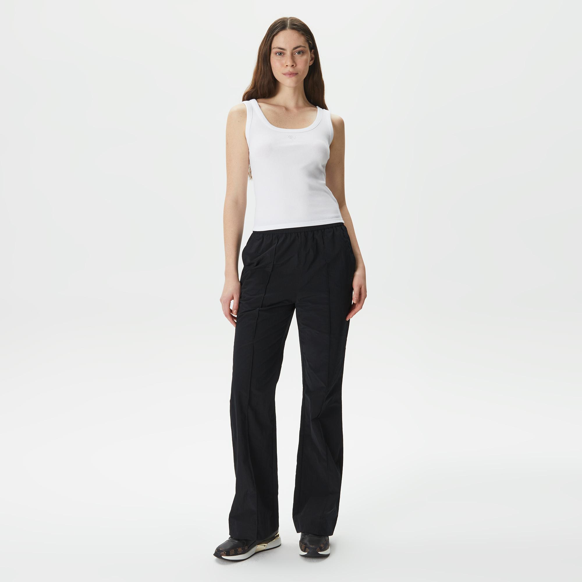 Guess Triangle Bling Kadın Beyaz Kolsuz T-Shirt